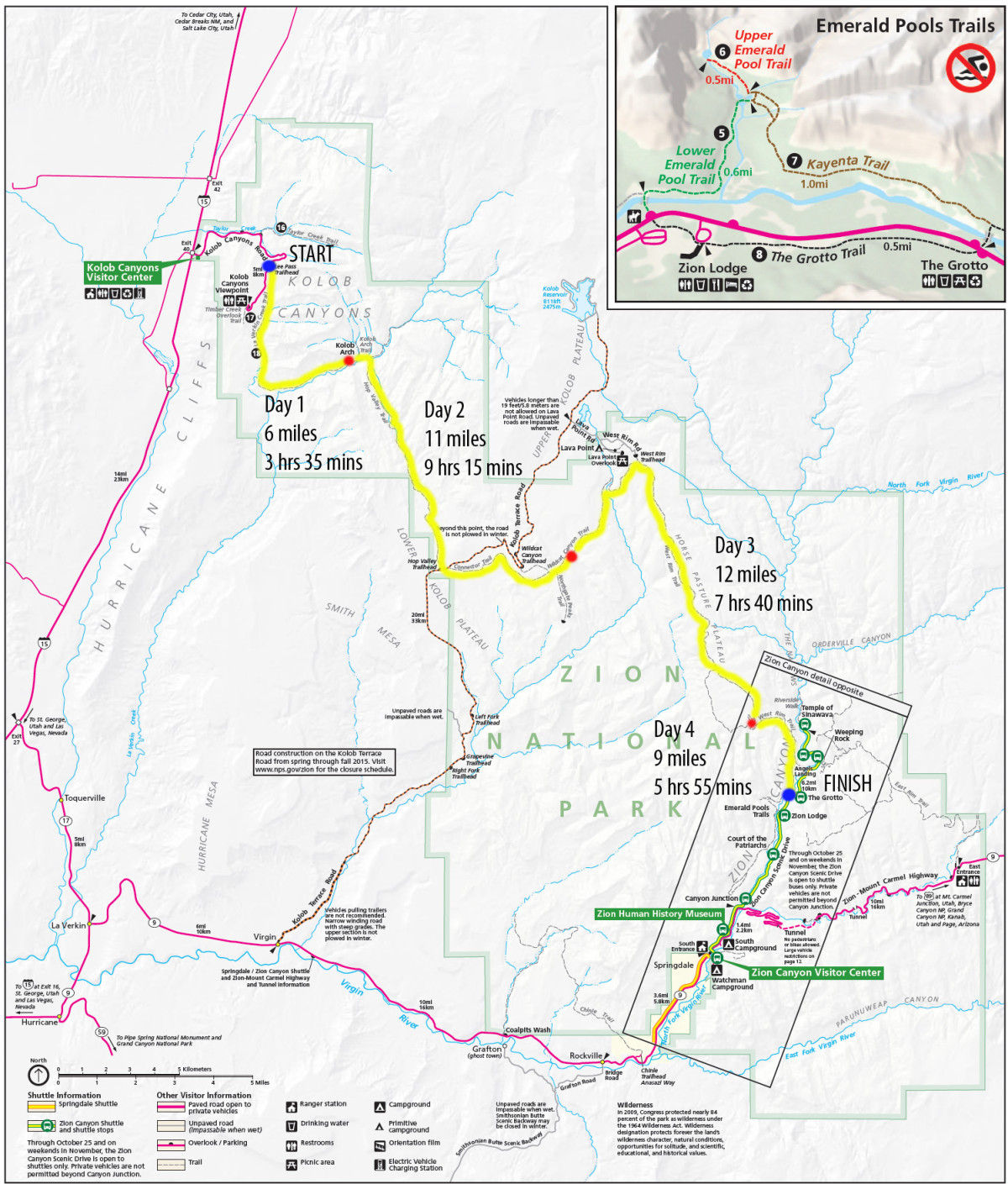 Backpacking Through Zion National Park Utah WanderlustHiker