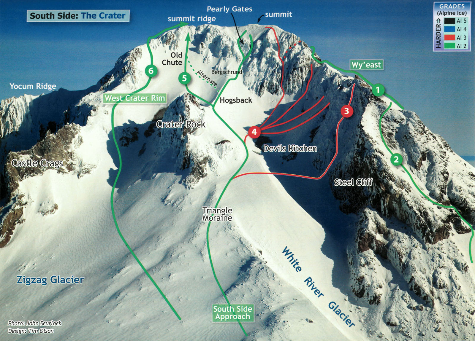 Image credit: Mt Hood Climber's Guide by Bill Mullee