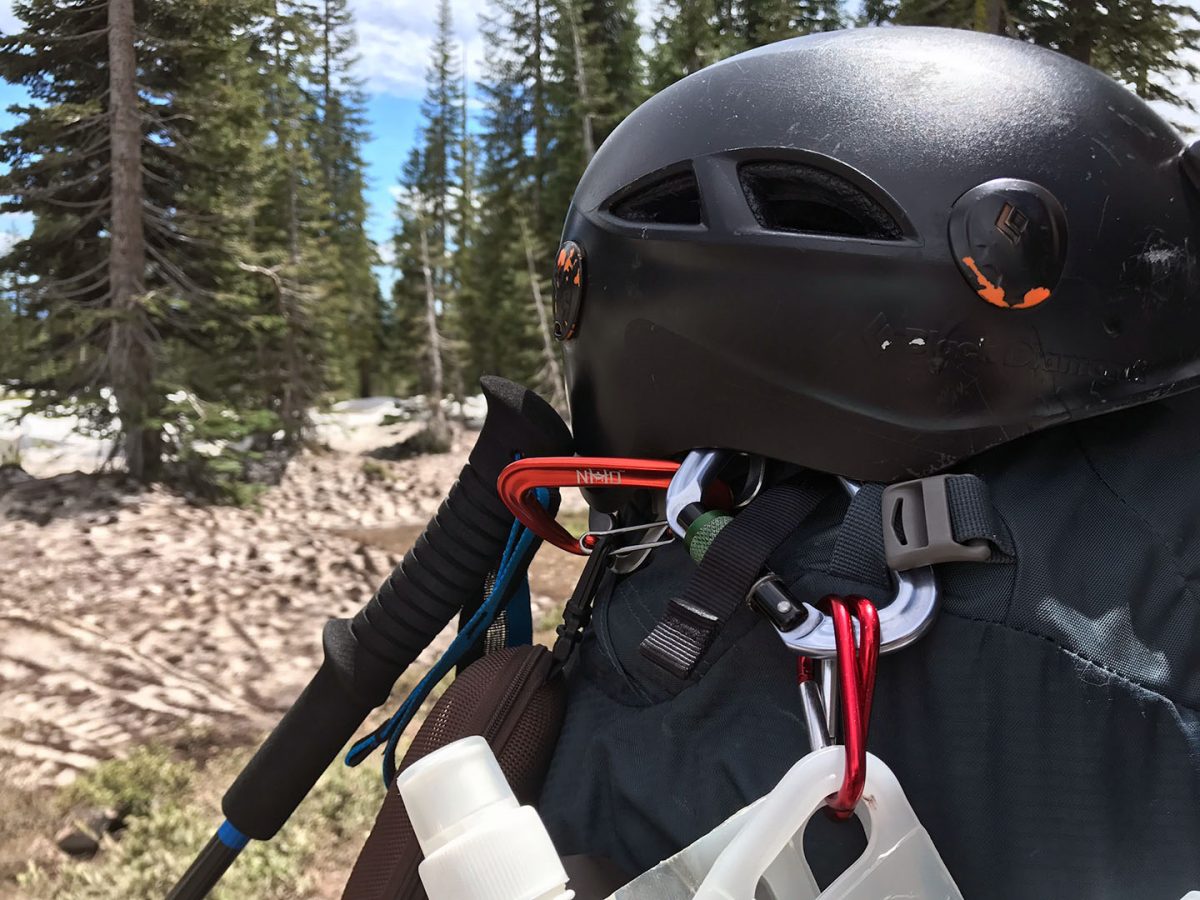 Black Diamond helmet - Mt. Shasta - June 2017