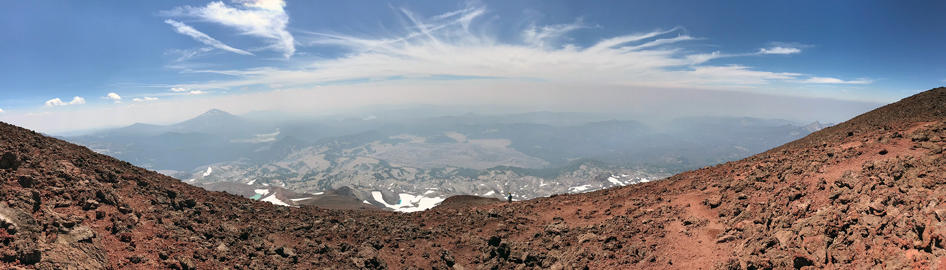 Nearing the summit, South Climb Route - July 2018