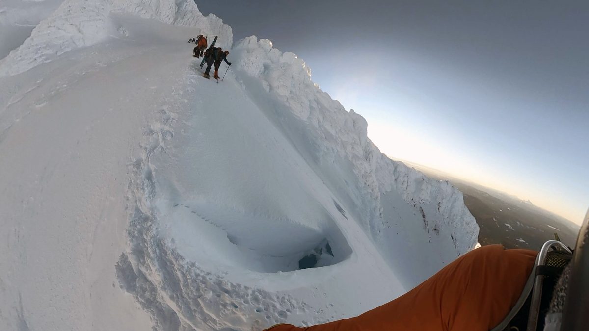The Bergschrund crevasse - Mt. Hood - Jan 2022