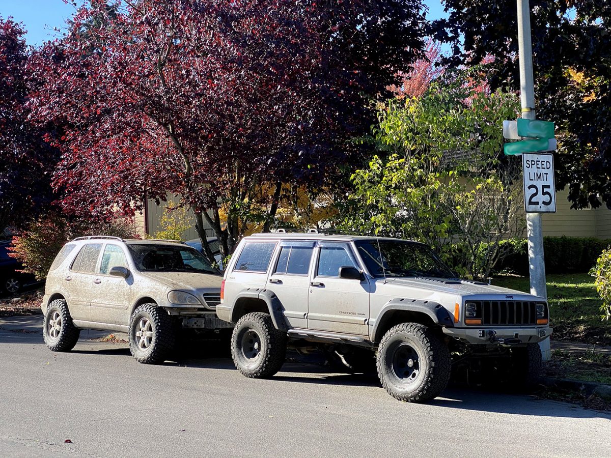 Jeep KO2 33s and Mercedes KM3 35s